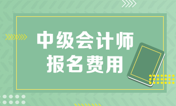 中级会计报考费用多少钱?