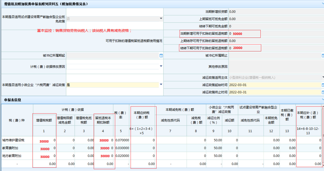 增值税及附加税费申报表