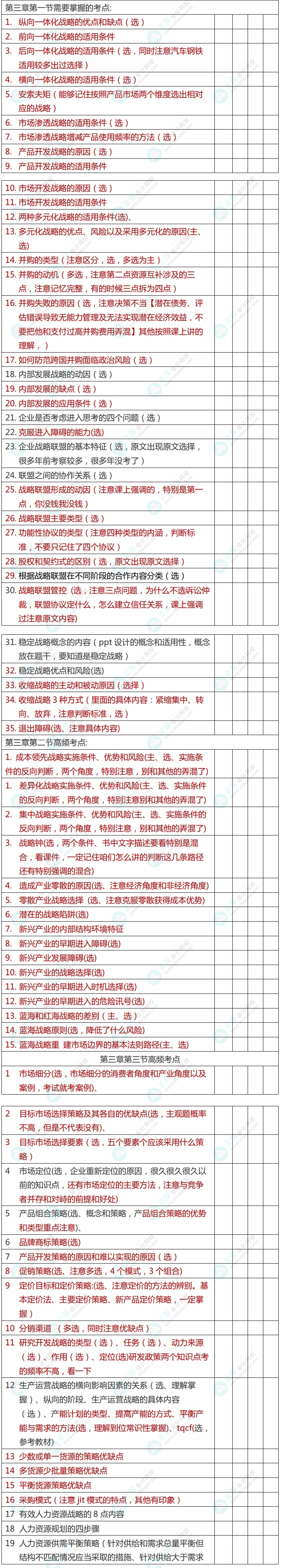 2022年注册会计师《战略》考前冲刺救命讲义第三章