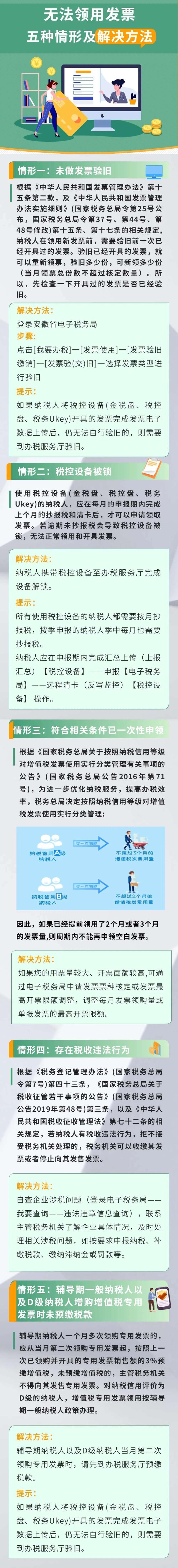 无法领用发票的五种情形及解决方法