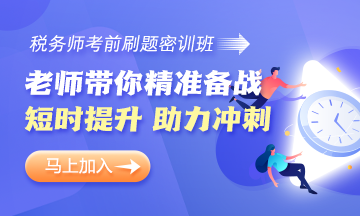 税务师刷题密训班