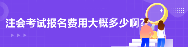 注会考试报名费用大概多少啊？