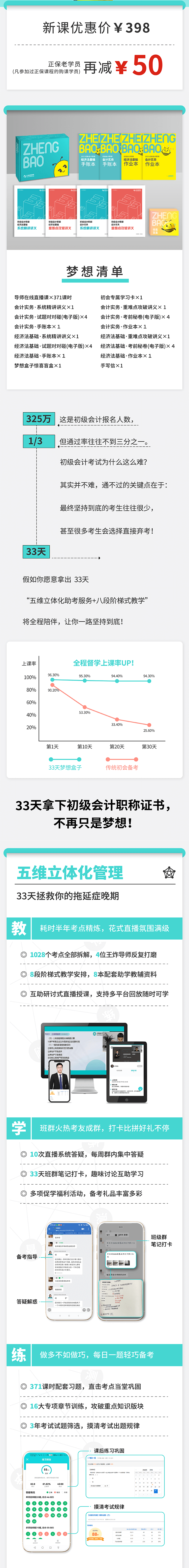 2023年初级会计【33天梦想盒子】零基础畅学 全程直播 私教督学