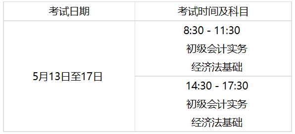 内蒙古2023年初级会计考试时间已确定