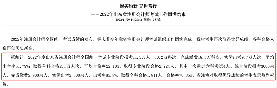 CPA合格率会提高吗？