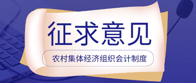 农村集体经济组织会计制度征求意见