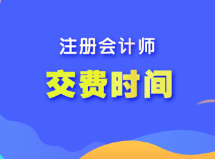 注会什么时候付报名费啊？