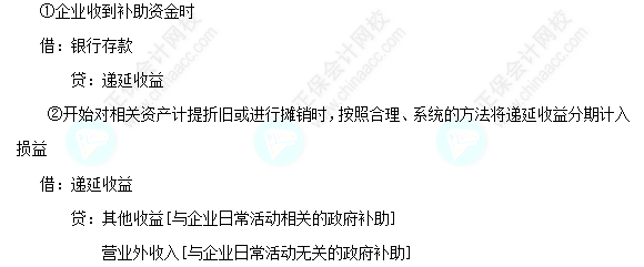 每天一个中级会计实务必看知识点&练习题——与资产相关的政府补助总额法