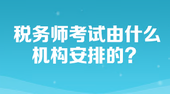 税务师考试由什么机构安排的？