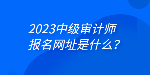 2023年中级审计师报名网址是什么？