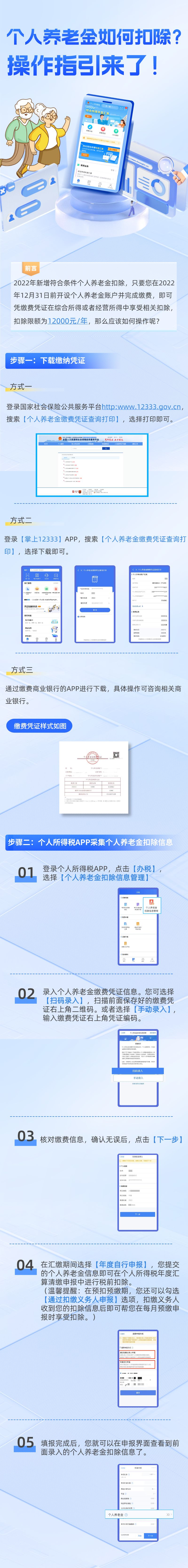 个人养老金如何扣除？操作指引来了！