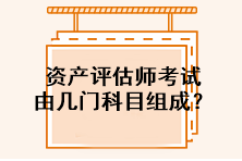 资产评估师考试由几门科目组成？