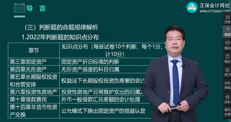 高志谦老师强势整理！中级会计实务知识点分布-判断题