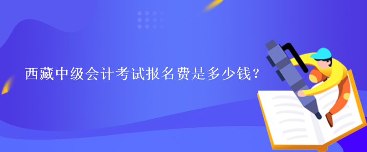 西藏中级会计考试报名费是多少钱？