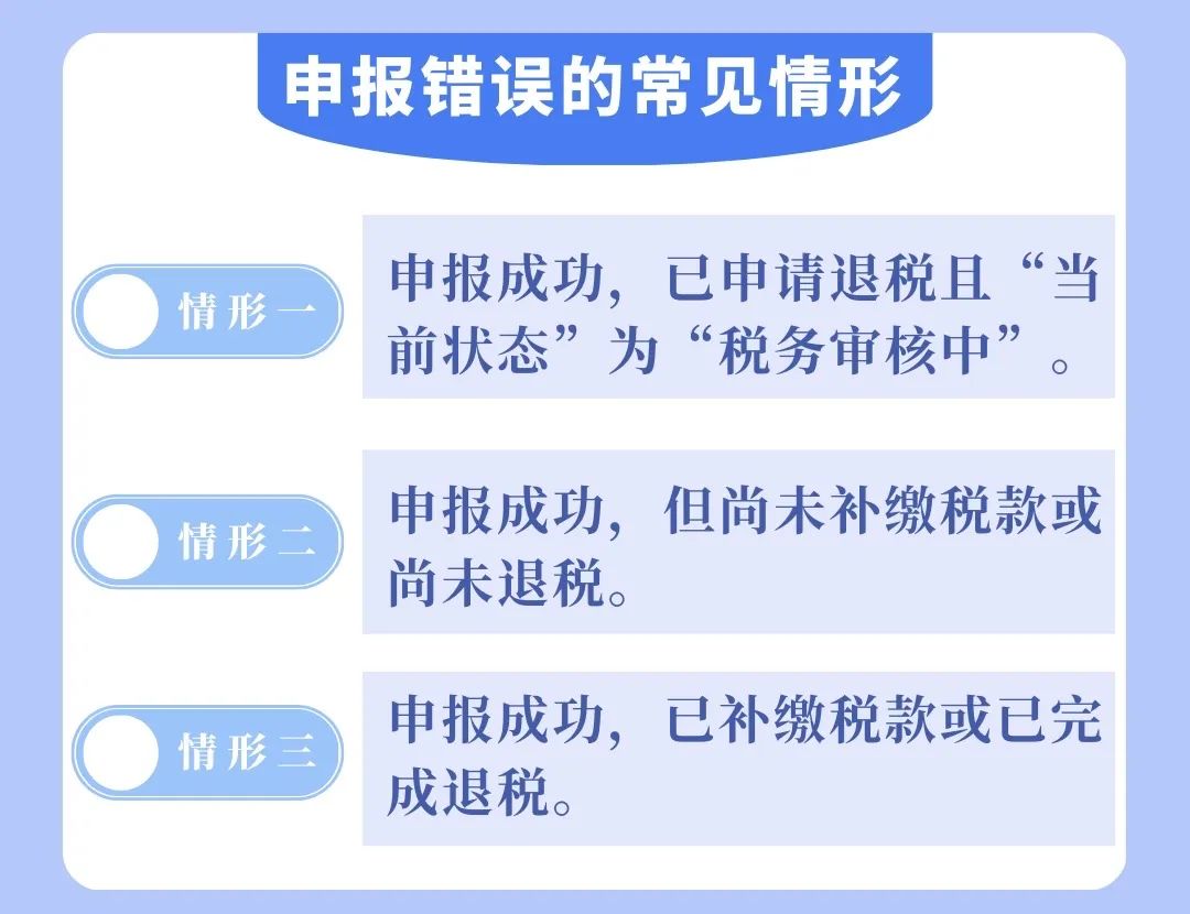 个税APP年度汇算申报有误？更正申报操作来啦！