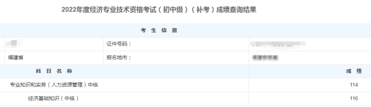 经济师补考成绩