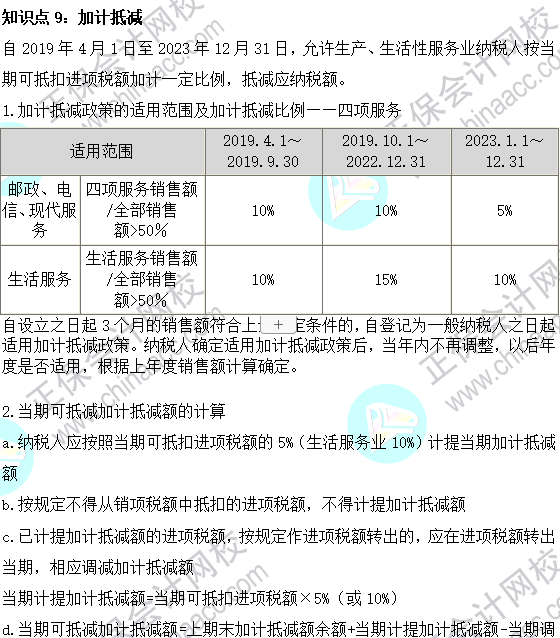 2023注会《税法》基础阶段易混易错知识点（九）