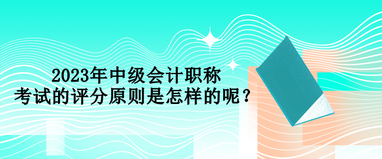 2023年中级会计职称考试的评分原则是怎样的呢？