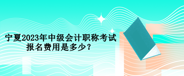 宁夏2023年中级会计职称考试报名费用是多少？