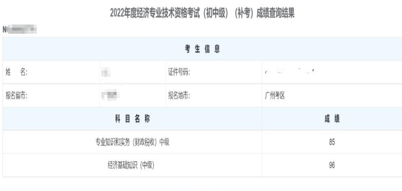经济师补考成绩