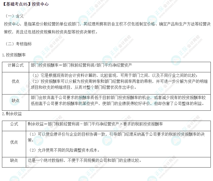 2023年注会《财管》基础阶段必学知识点