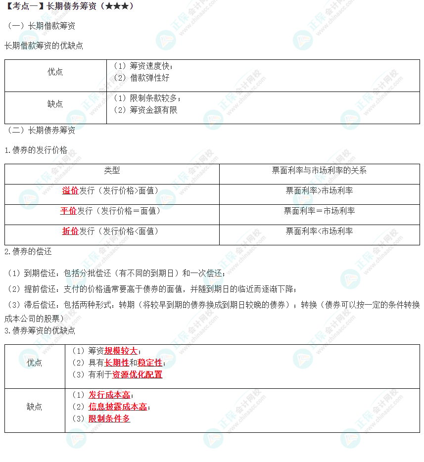 2023年注会《财管》高频考点