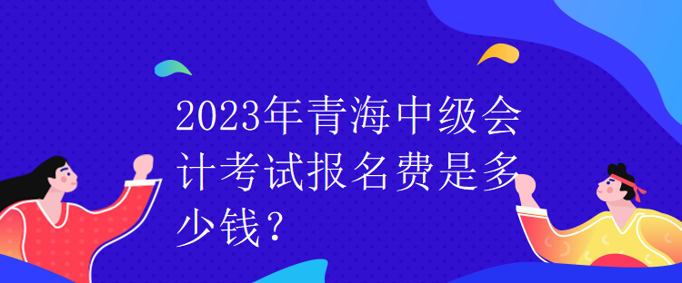 2023年青海中级会计考试报名费是多少钱？