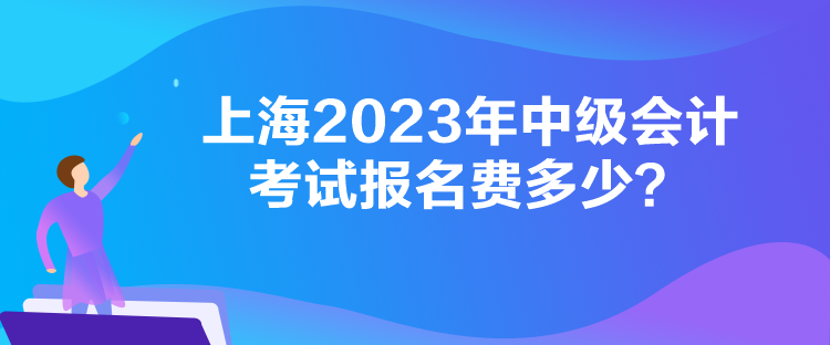 上海2023年中级会计考试报名费多少？