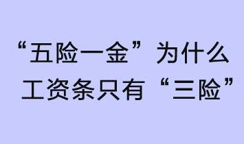 “五险一金”，为什么工资条只有“三险”？