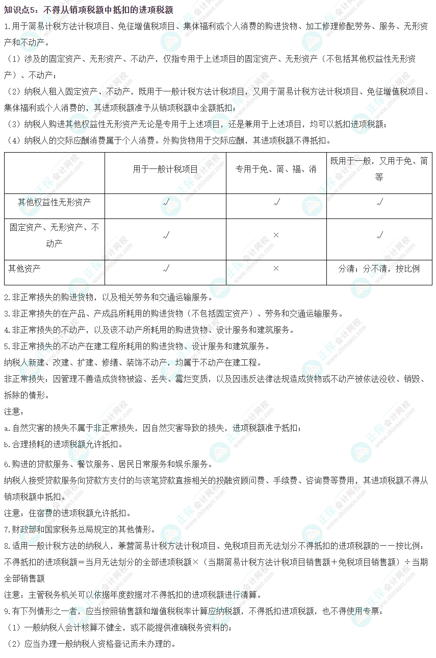 2023注会《税法》冲刺阶段易错易混知识点（五）