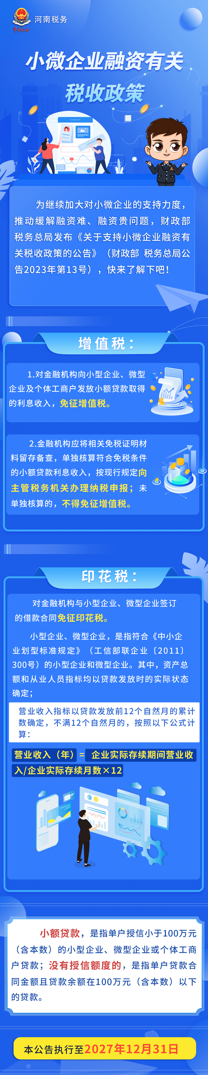 免增值税！免印花税！支持小微企业融资