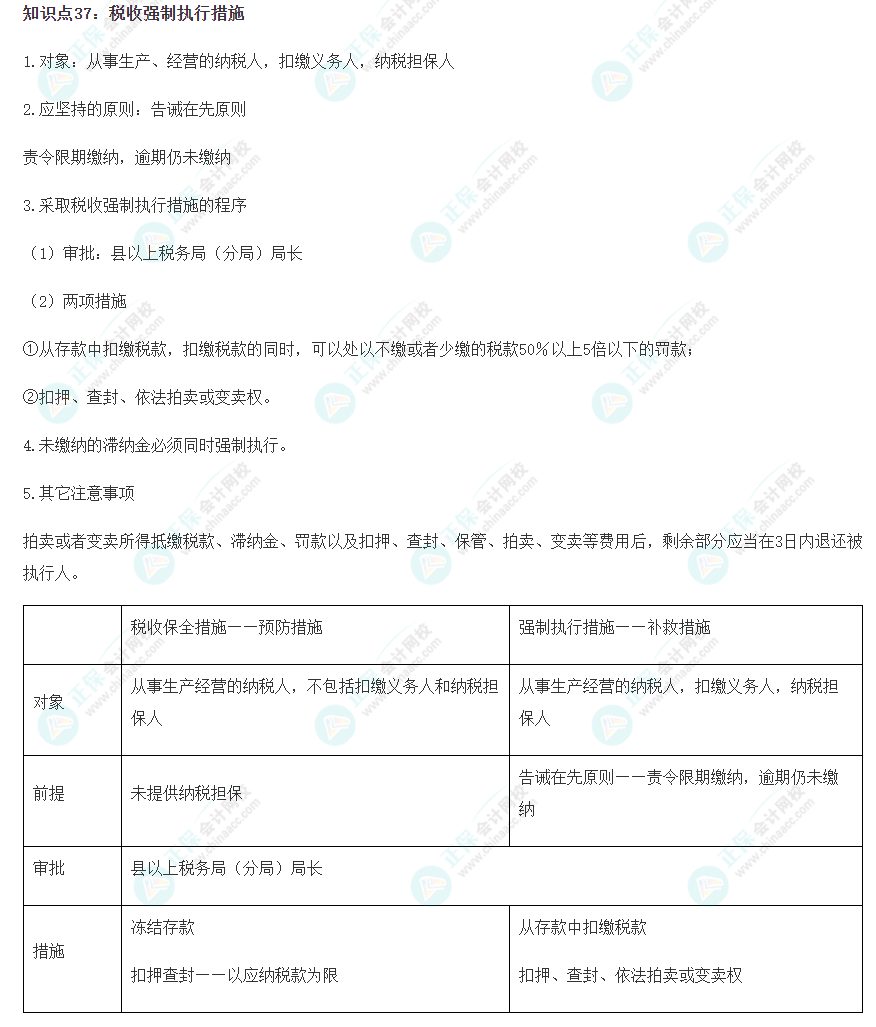 2023注会《税法》冲刺阶段易错易混知识点（三十七）