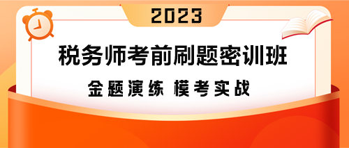 税务师刷题密训班