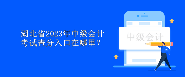 湖北省2023年中级会计考试查分入口在哪里？