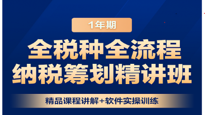 全税种全流程纳税筹划案例精讲班