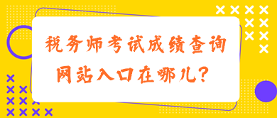 税务师考试成绩查询网站入口在哪儿？