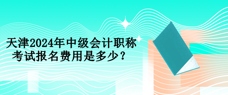 天津2024年中级会计职称考试报名费用是多少？