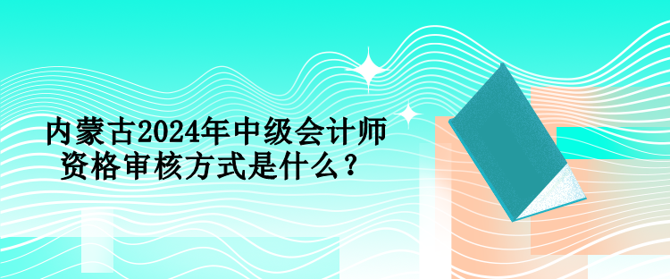 内蒙古2024年中级会计师资格审核方式是什么？