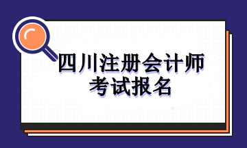 四川注册会计师考试报名