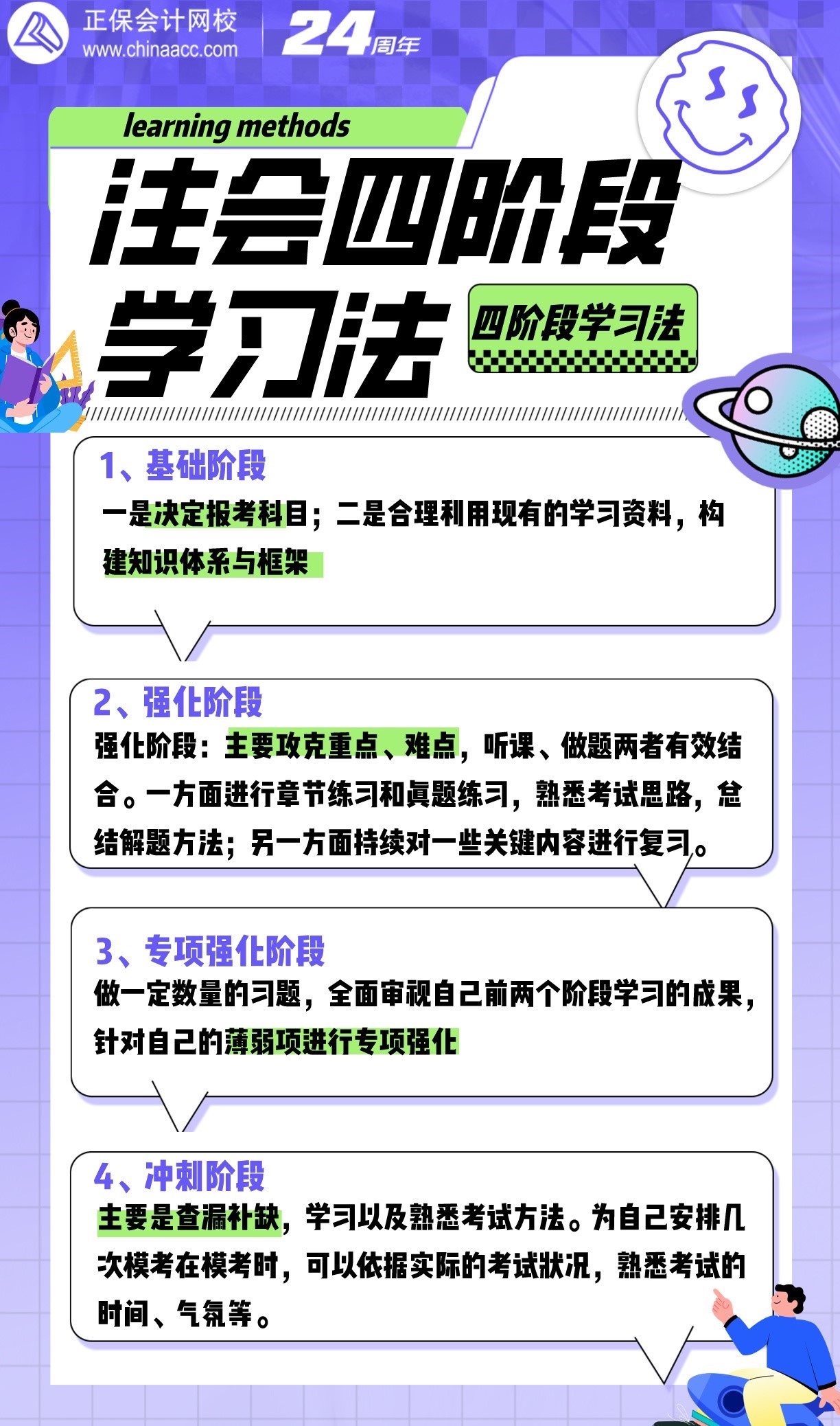 注会四阶段学习法来啦！