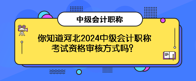 你知道河北2024中级会计职称考试资格审核方式吗？