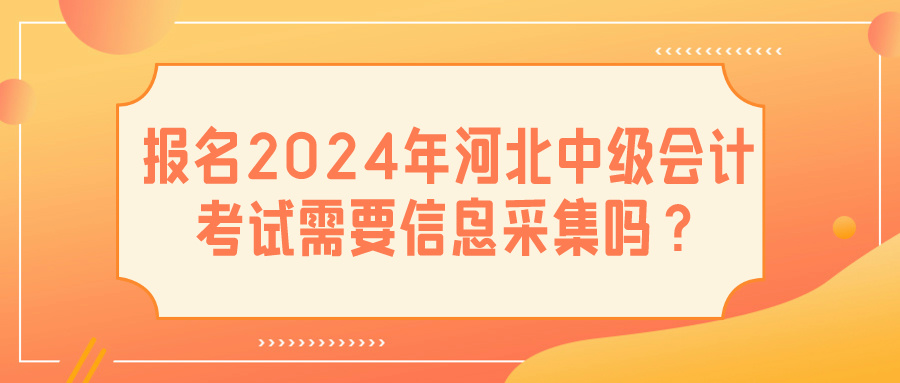 2024河北中级会计信息采集