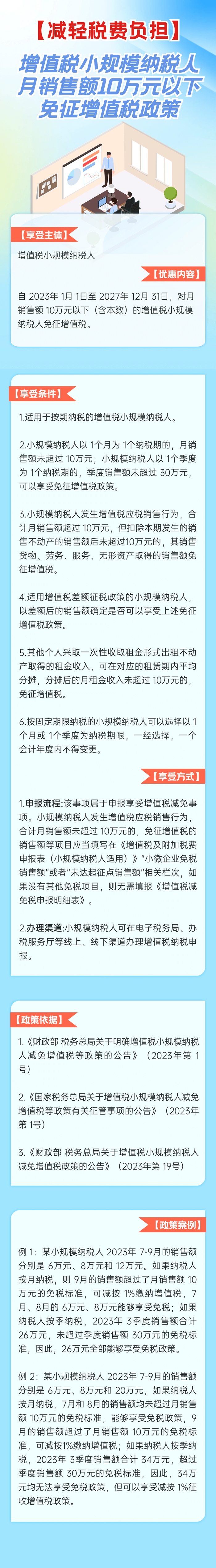 小规模纳税人如何享受月销售额10万元以下免征增值税政策