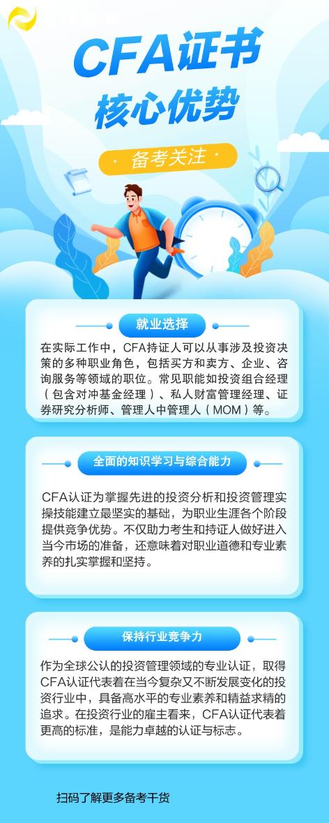 CFA证书优势