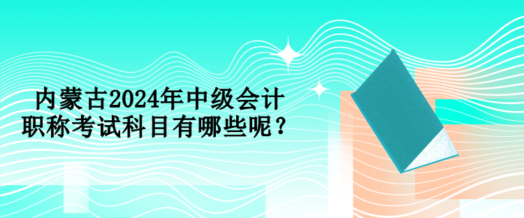 内蒙古2024年中级会计职称考试科目有哪些呢？