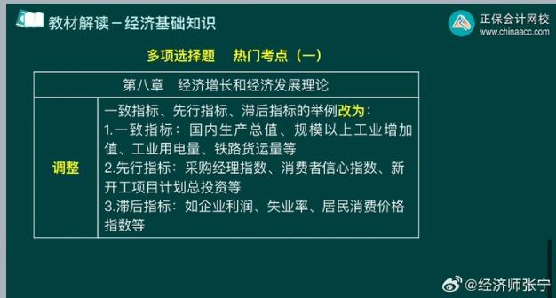 张宁老师圈划中级经济基础多选题热门考点