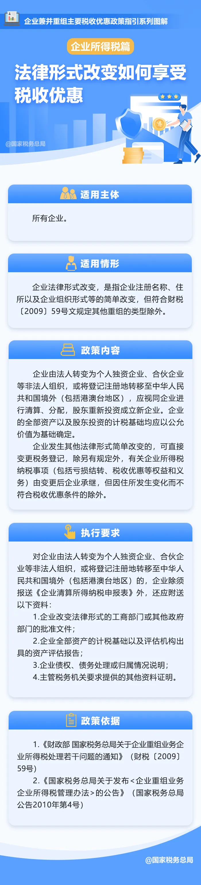 法律形式改变如何享受税收优惠？