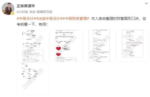 黄清华老师中级《财务管理》图形口诀 考前再看一下！有用！