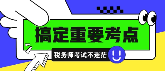 税务师高频考点 易错易混点