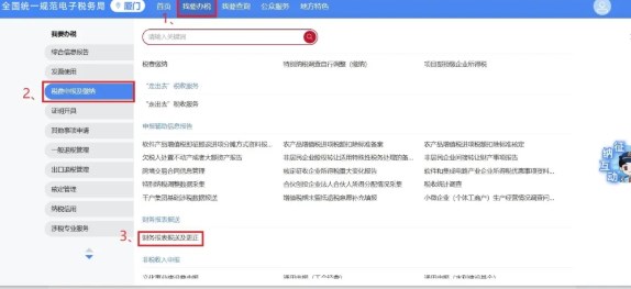 申报以及更正财务报表信息